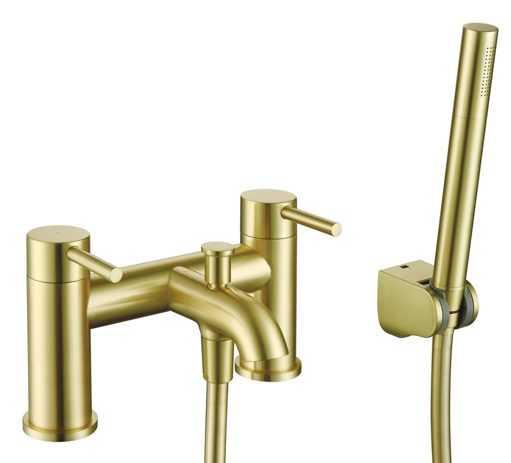Studio G Brushed Brass Bath Shower Mixer